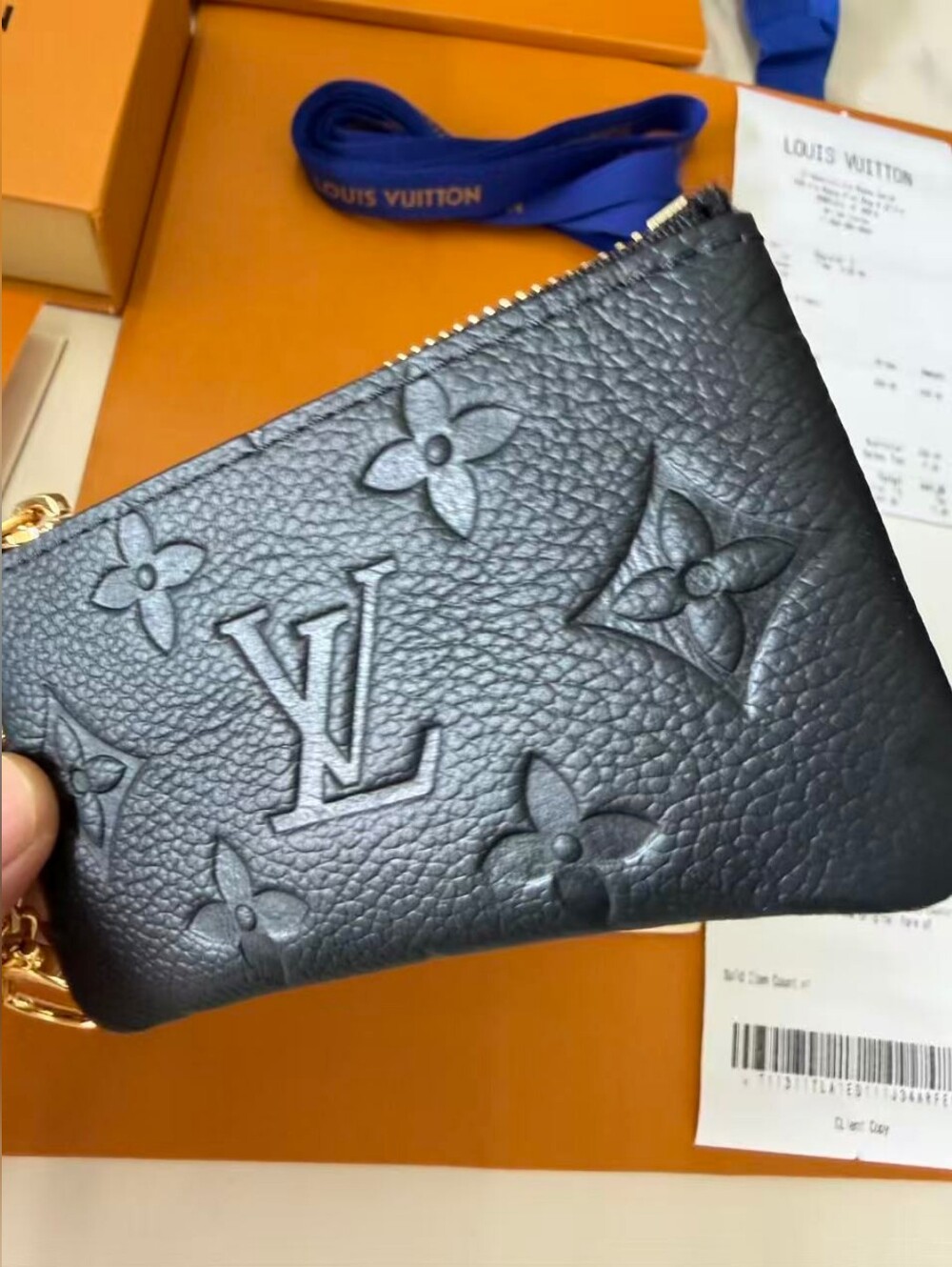 Louis Vuitton Black Monogram Empreinte Key Pouch - Picture 7 of 14